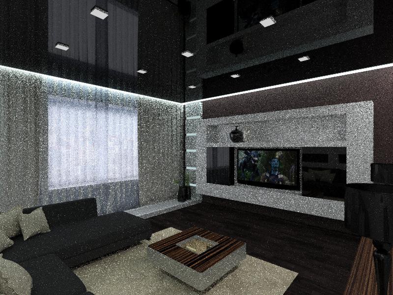 Sala de estar em 3d max vray imagem