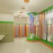 WC for children in a shopping centre in 3d max vray image