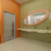 WC for children in a shopping centre in 3d max vray image