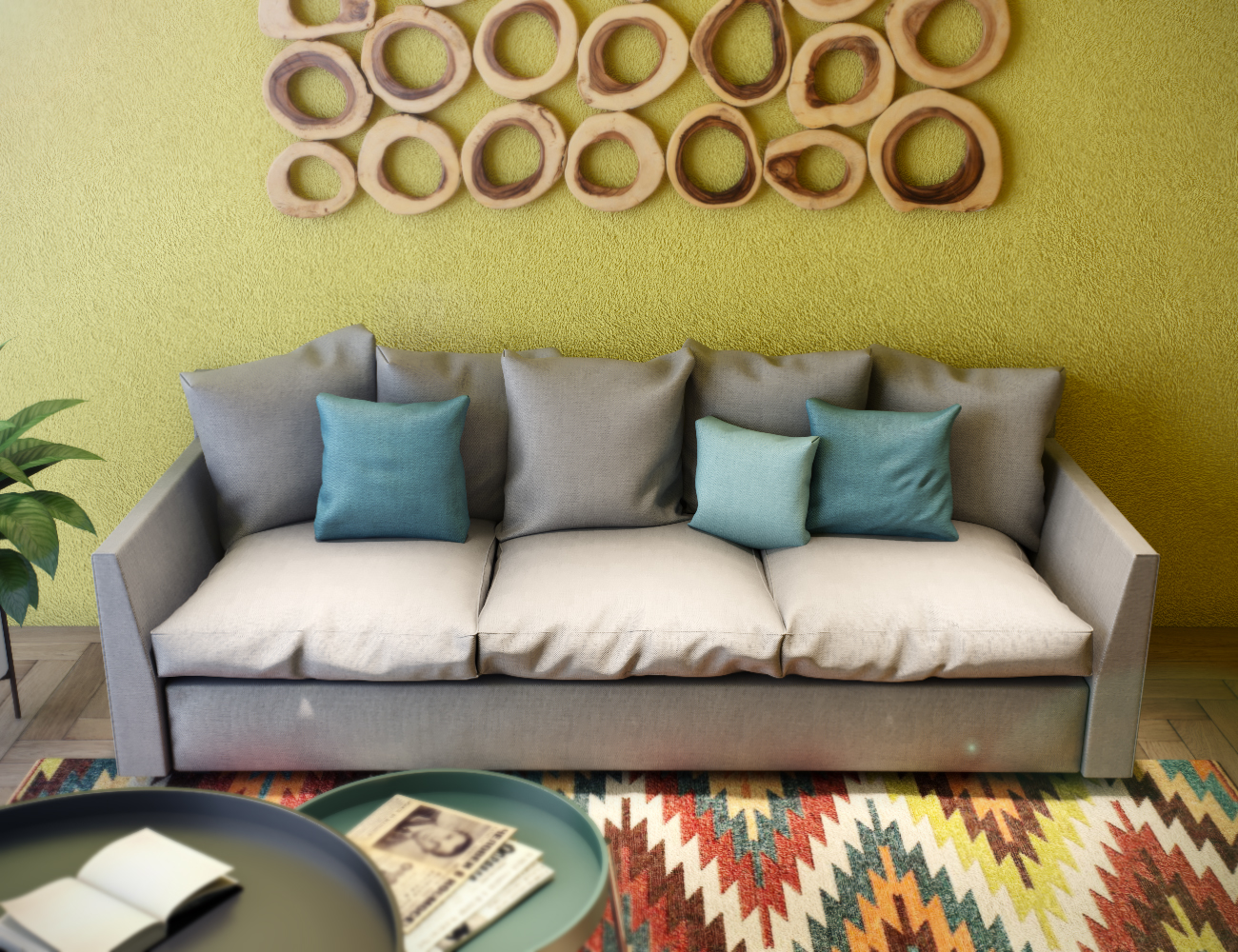 Sofa Freude in 3d max corona render Bild