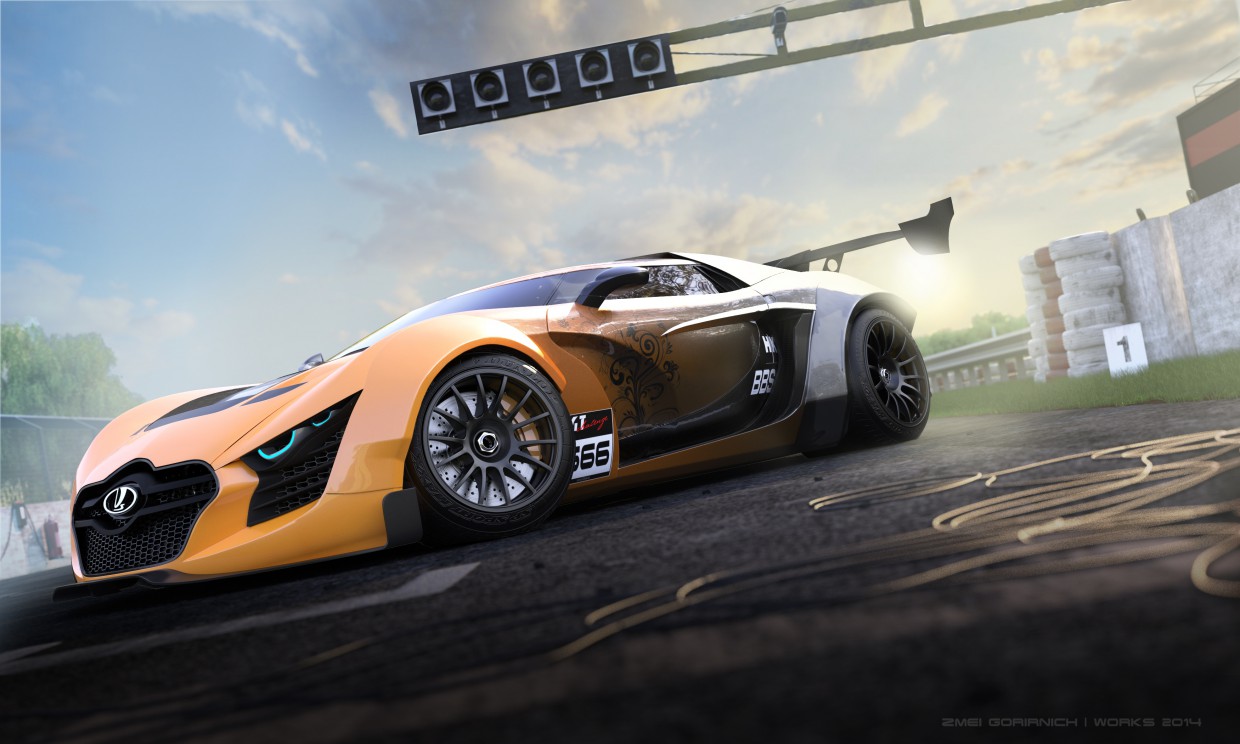 Lada Next Lada Next в 3d max corona render изображение