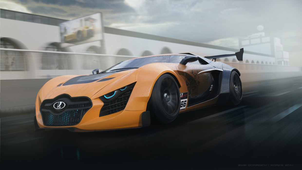 Lada Next Lada Next в 3d max corona render изображение