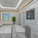 Business center lobby in 3d max vray image