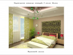 बेडरूम का डिजाइन एक झोपड़ी में
