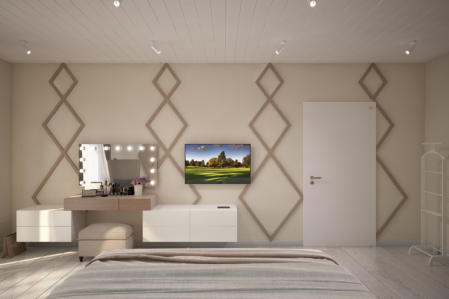 Bedroom in 3d max vray 3.0 image