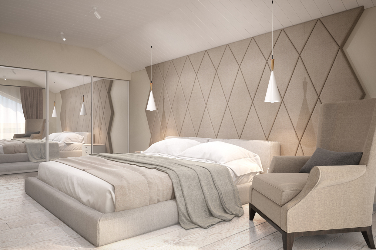 Chambre à coucher dans 3d max vray 3.0 image