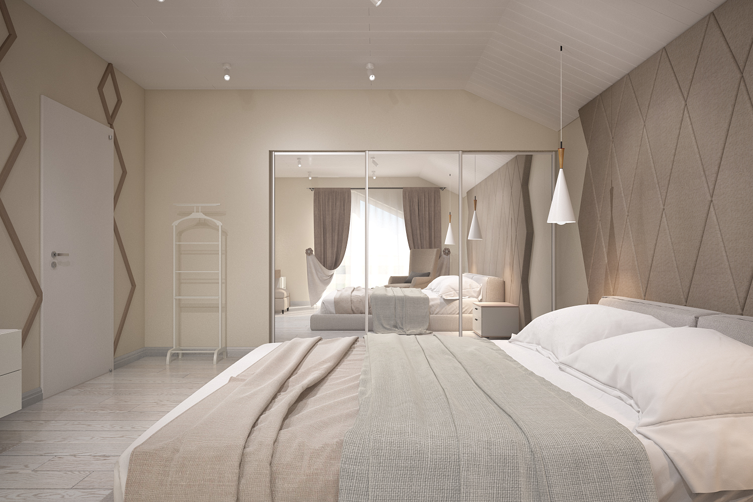 Camera da letto in 3d max vray 3.0 immagine