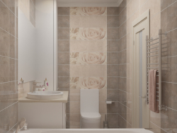 Visualisation de la salle de bain dans un style moderne