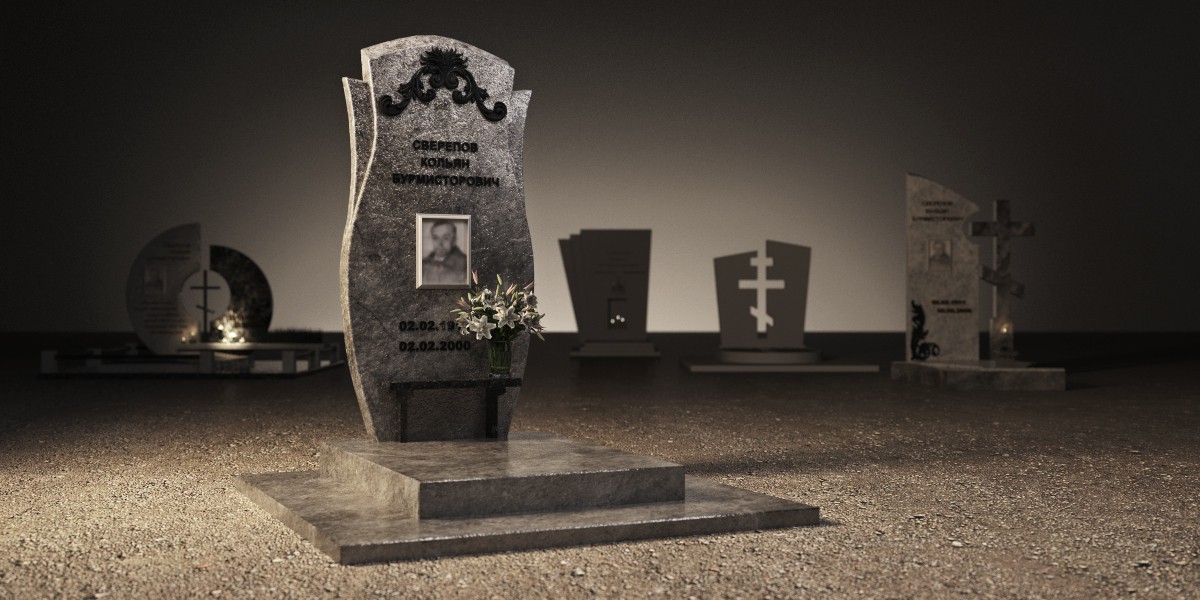 Memorials in 3d max corona render image