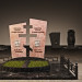 Memorials в 3d max corona render изображение