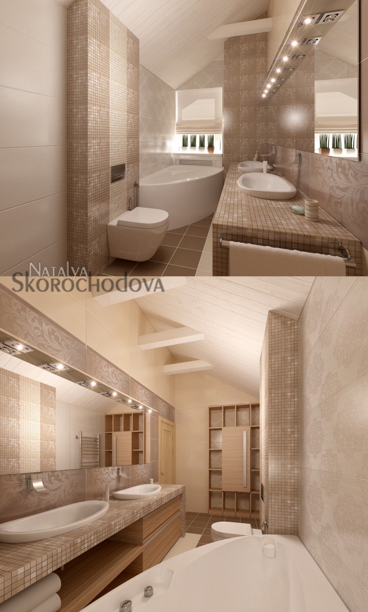 Casa de banho em 3d max vray imagem