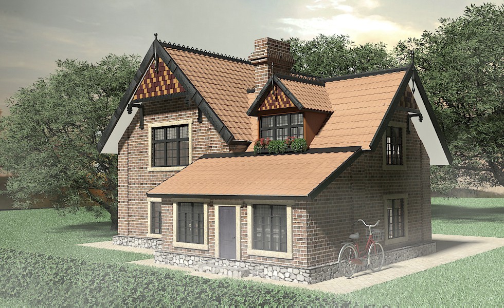 English cottage English cottage in 3d max vray 2.5 image