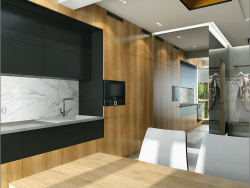 Projeto de design de interiores para um apartamento de um quarto em Kiev