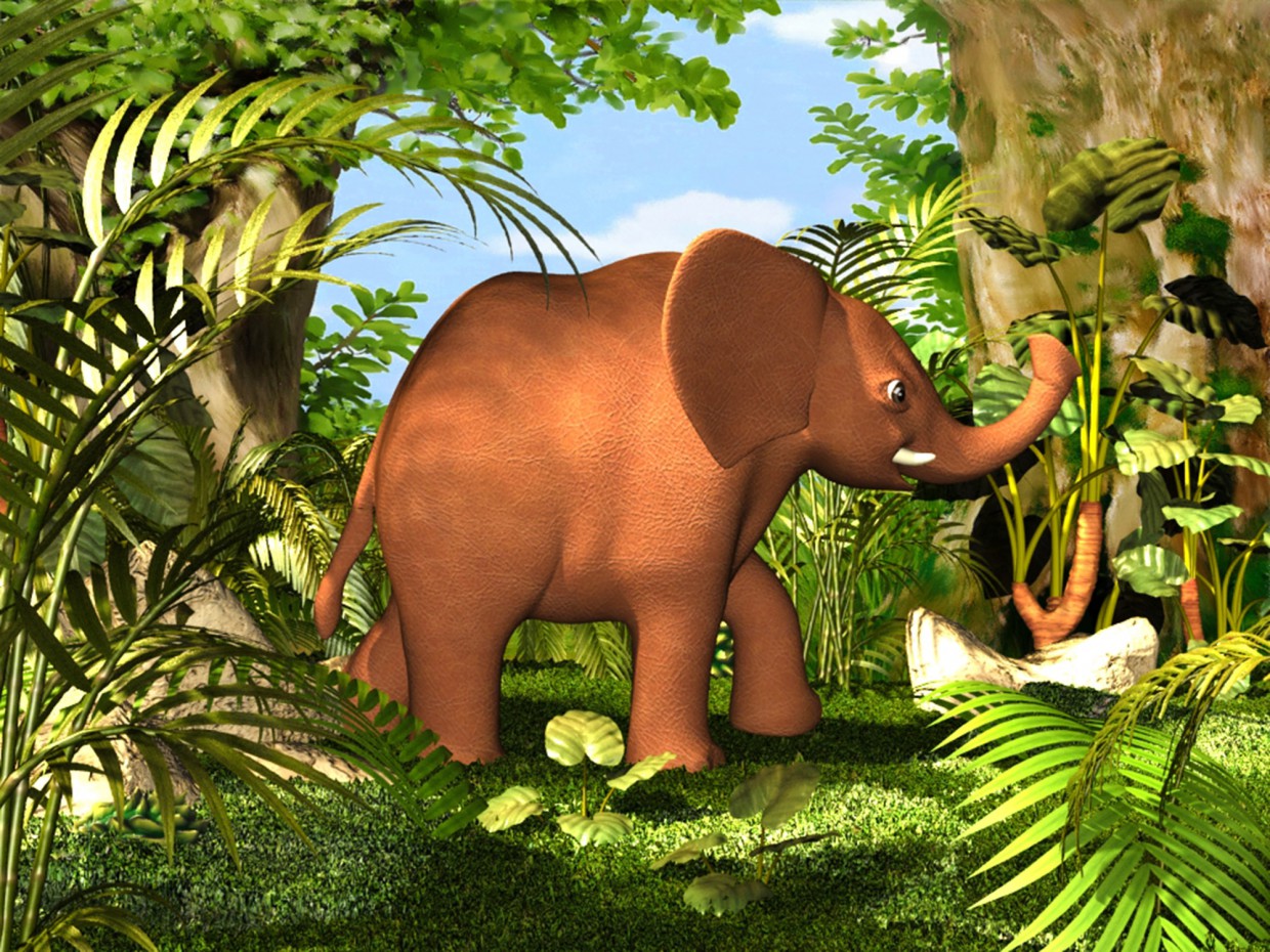 Baby elephant Baby elephant in 3d max vray 3.0 image