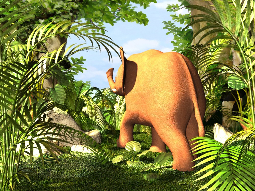 Baby elephant Baby elephant in 3d max vray 3.0 image