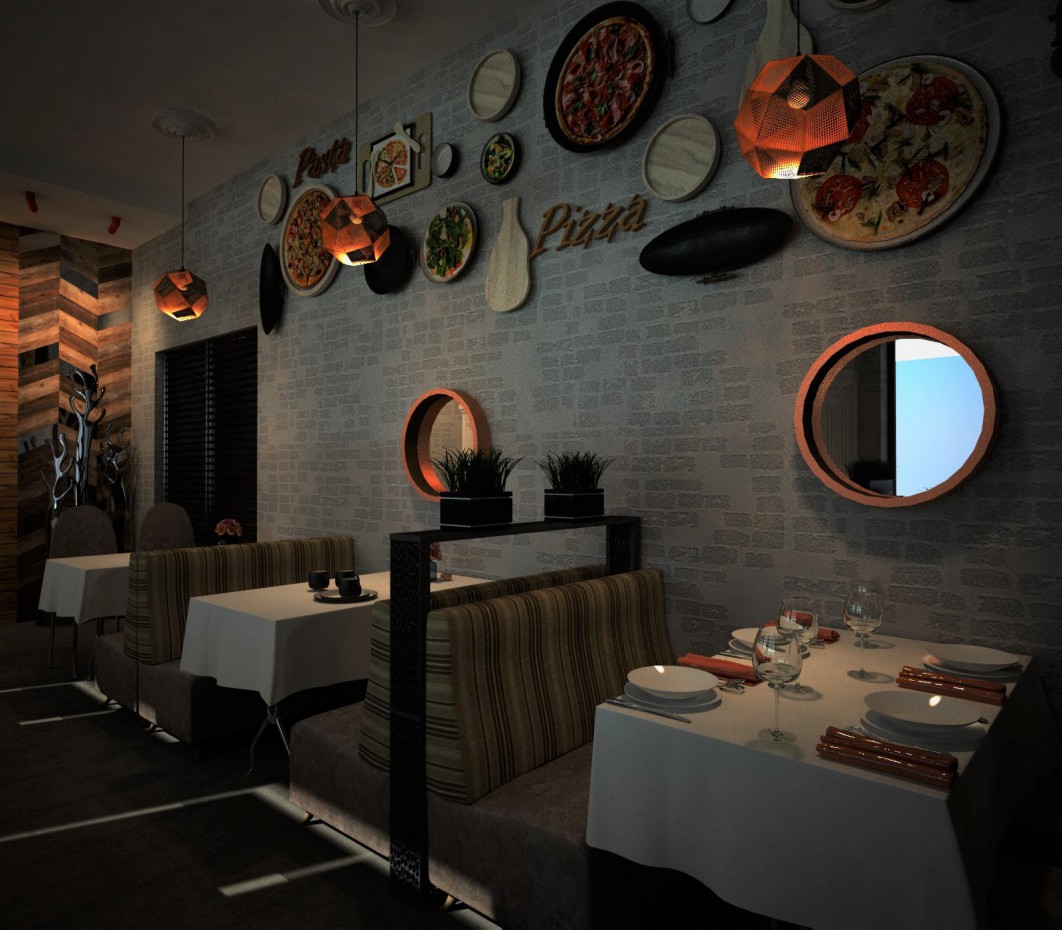 3д визуализация Кафе-пиццерия | 3dlancer.net
