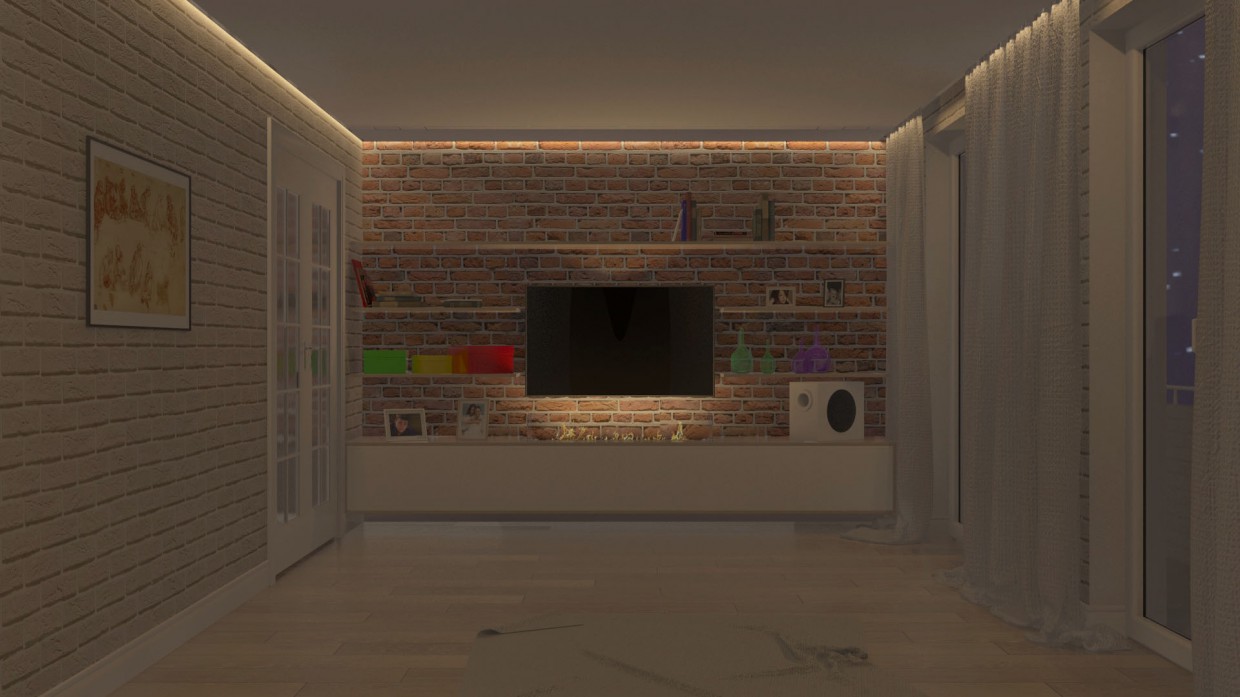 Salón imagen de Salón en 3d max vray