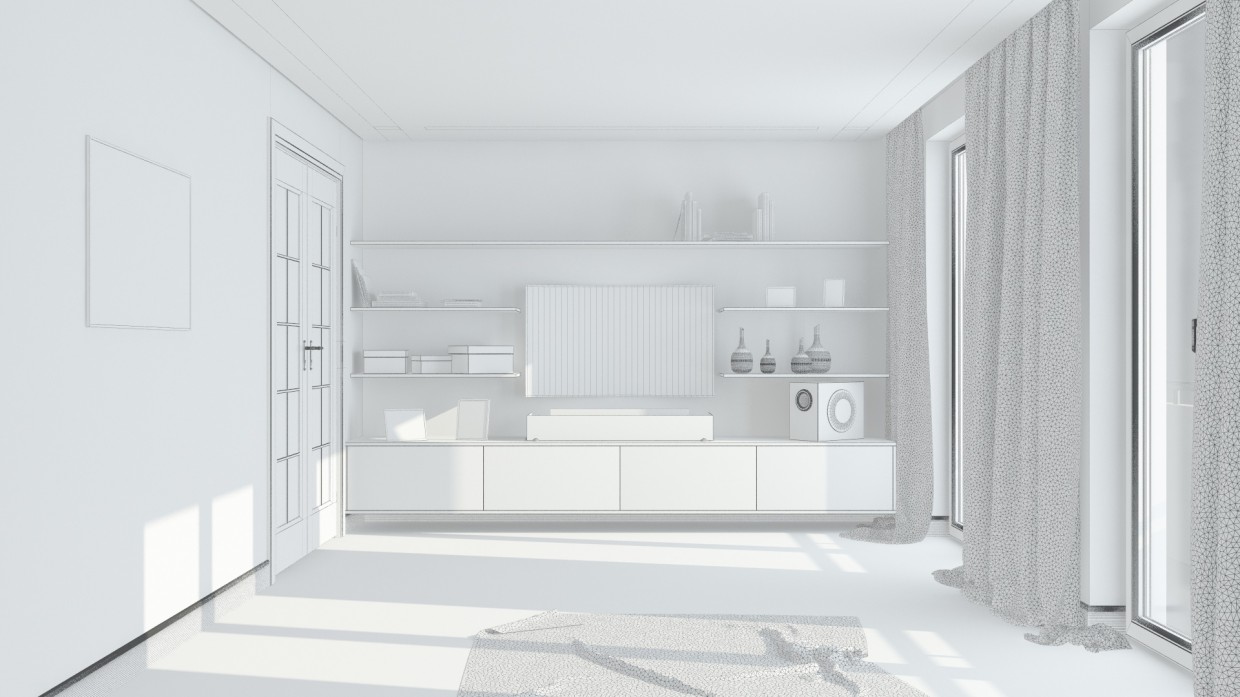 Salón imagen de Salón en 3d max vray