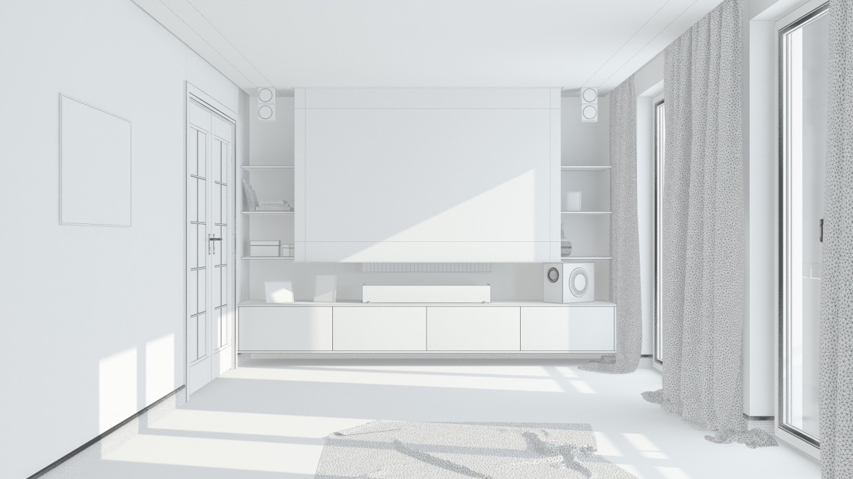 Salón imagen de Salón en 3d max vray