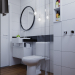 Toilette in 3d max corona render Bild