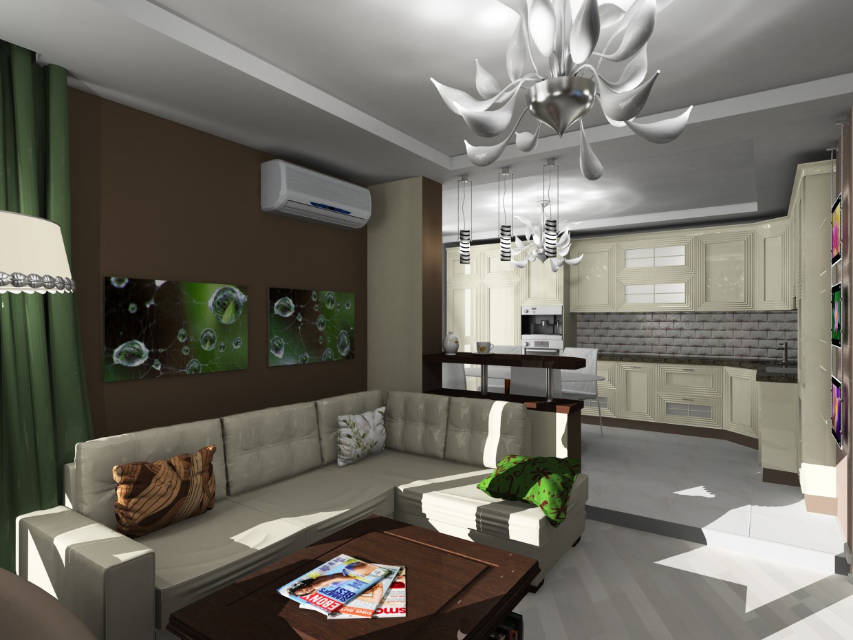 Cucina in 3d max vray immagine