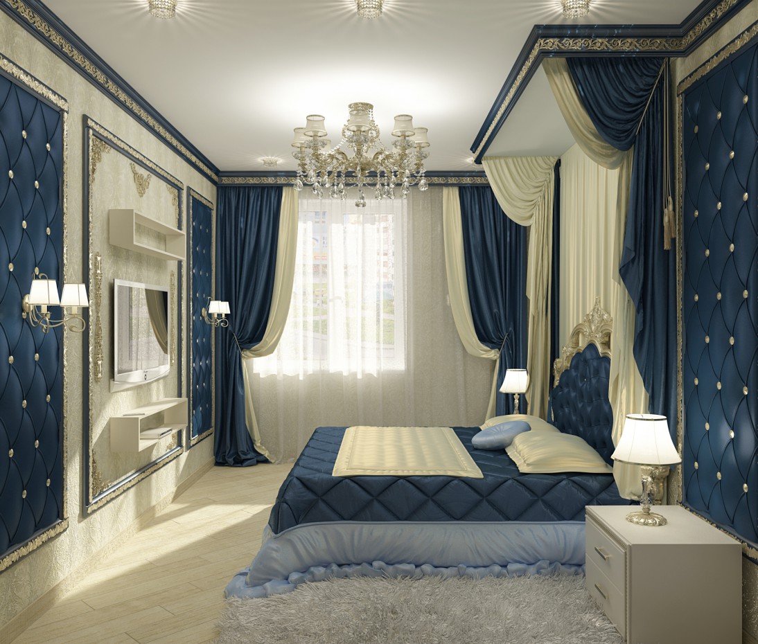 спальня спальня в 3d max vray изображение