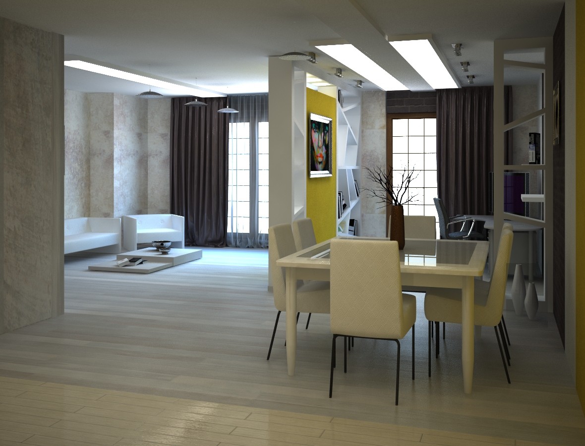 Гостинная Гостинная в 3d max vray изображение