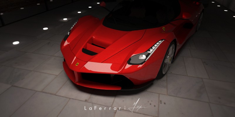 LaFerrari in 3d max vray resim