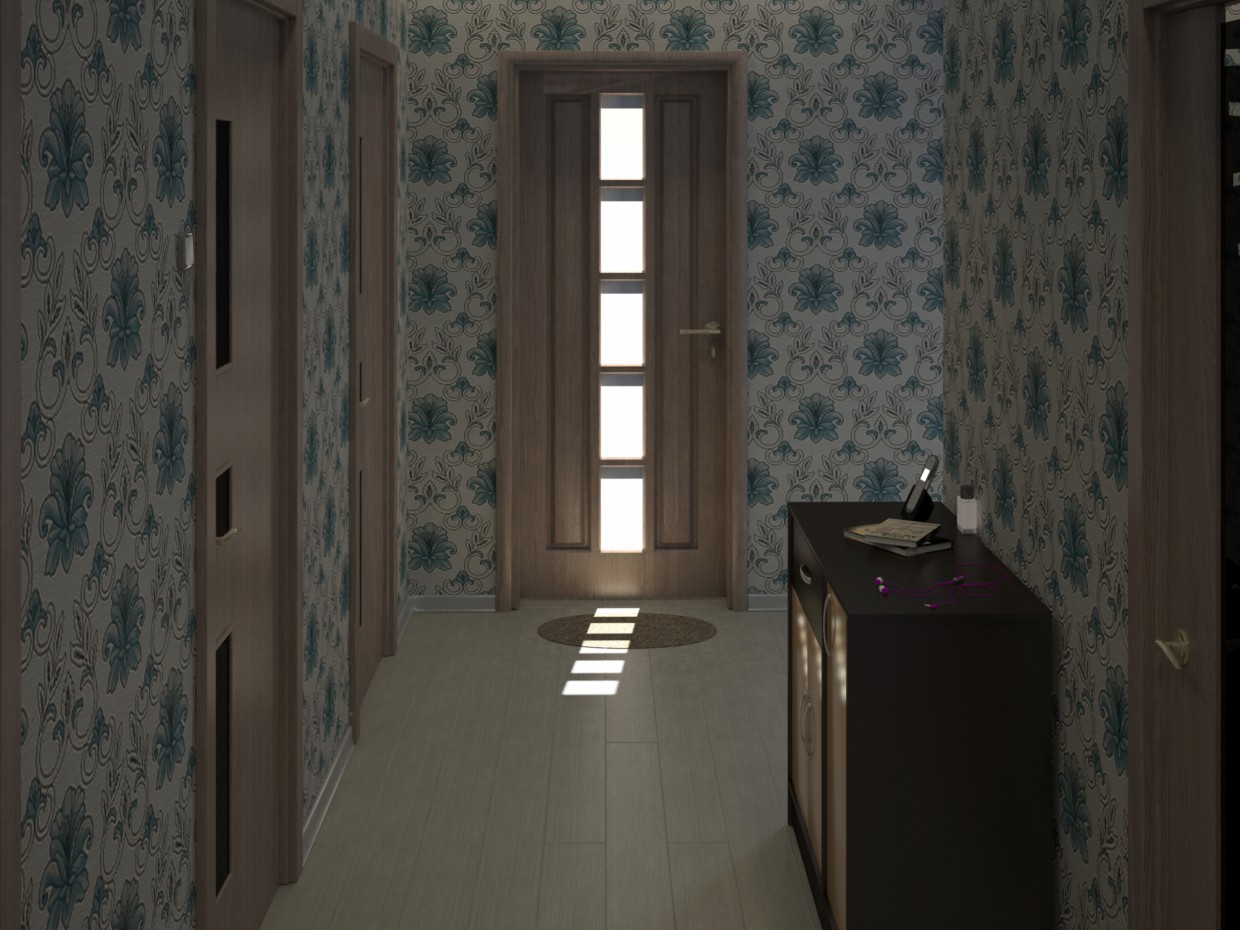 La mia sala in 3d max vray immagine