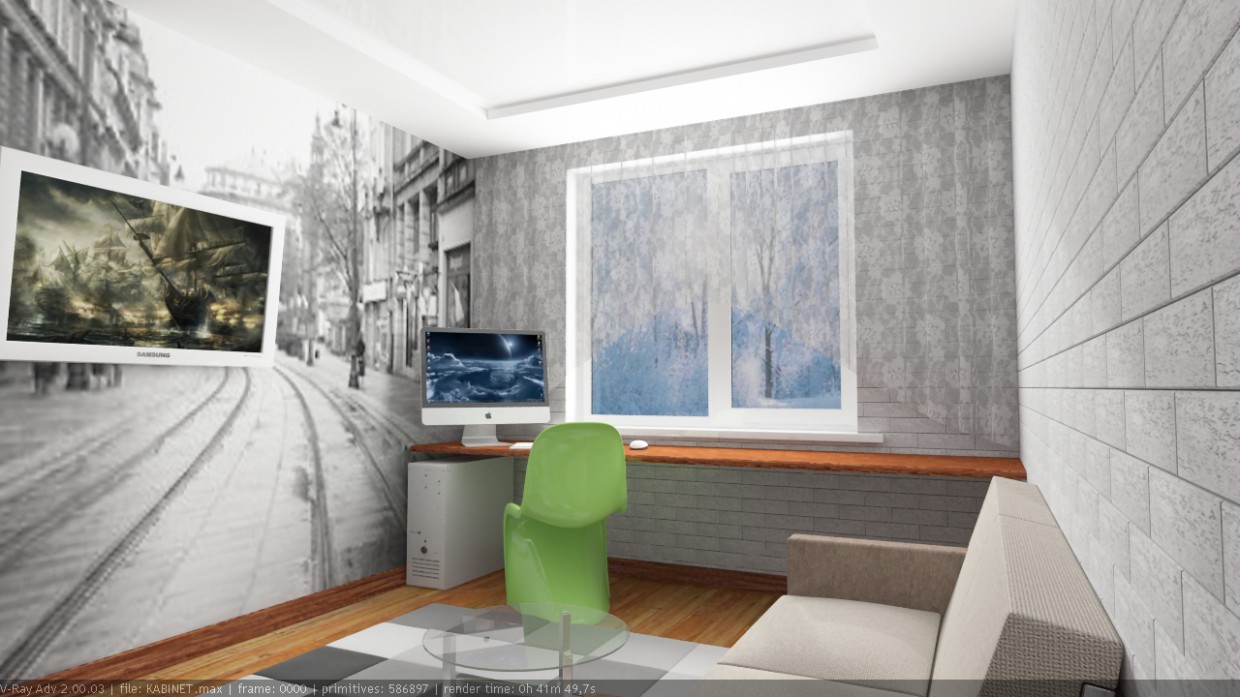 ? ? в 3d max vray изображение