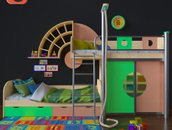 Children's furniture. modeling and visualization