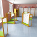 Children clothes shop in 3d max vray image