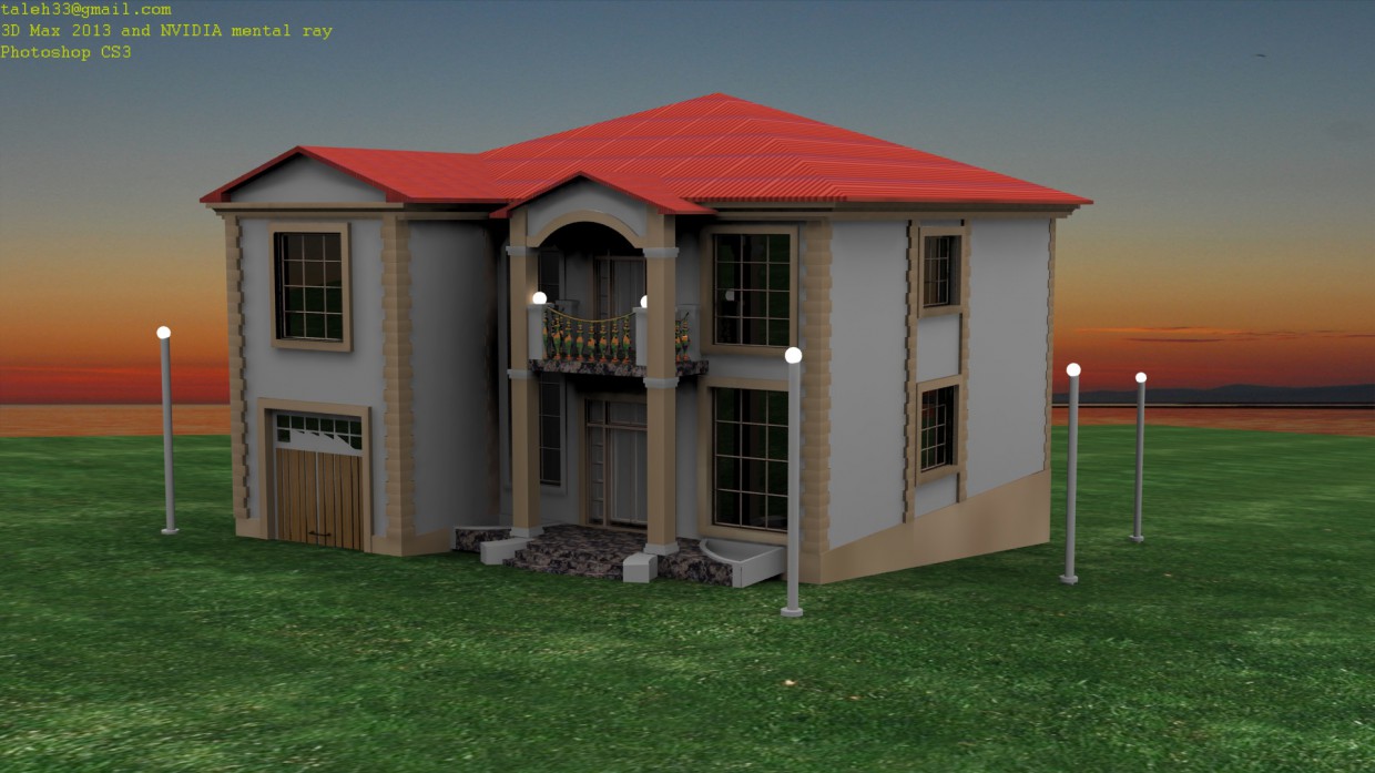 3D diş mekan 3D diş mekan в 3d max mental ray изображение