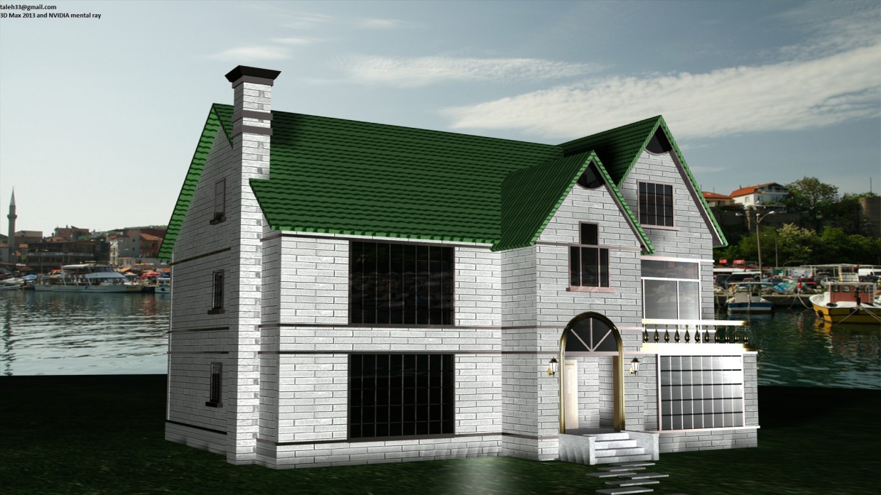 3D diş mekan 3D diş mekan в 3d max mental ray изображение