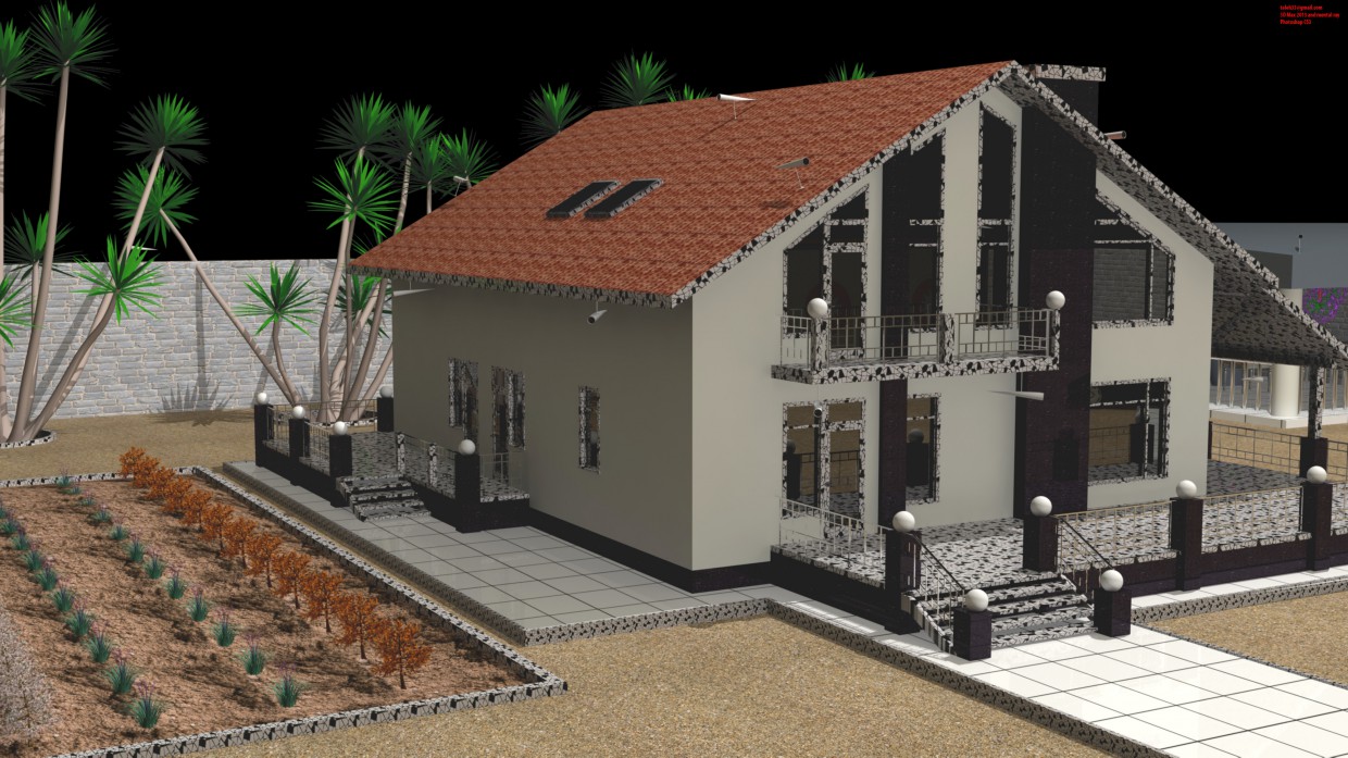3D diş mekan 3D diş mekan в 3d max mental ray изображение