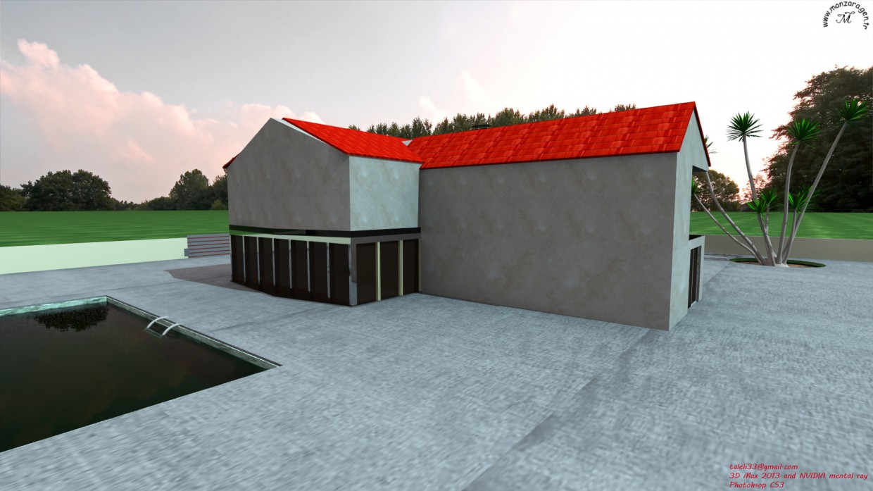 3D diş mekan 3D diş mekan в 3d max mental ray изображение