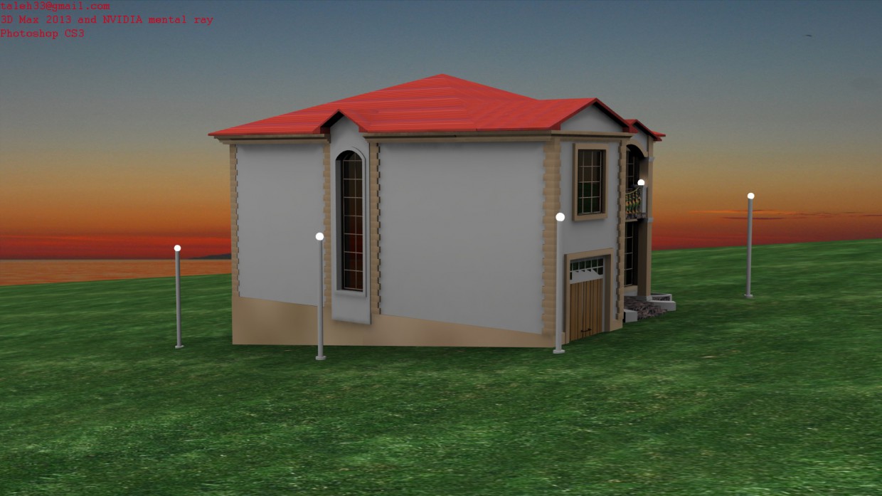 3D diş mekan 3D diş mekan в 3d max mental ray изображение