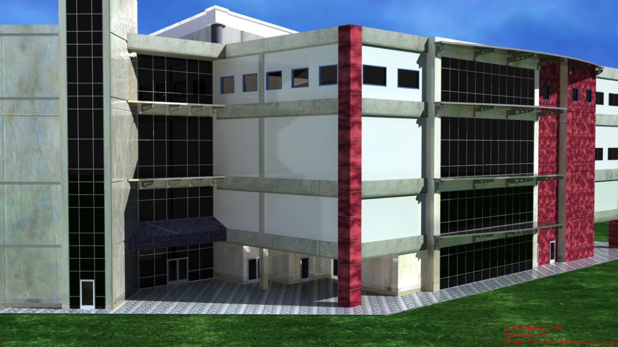 3D diş mekan 3D diş mekan в 3d max mental ray изображение