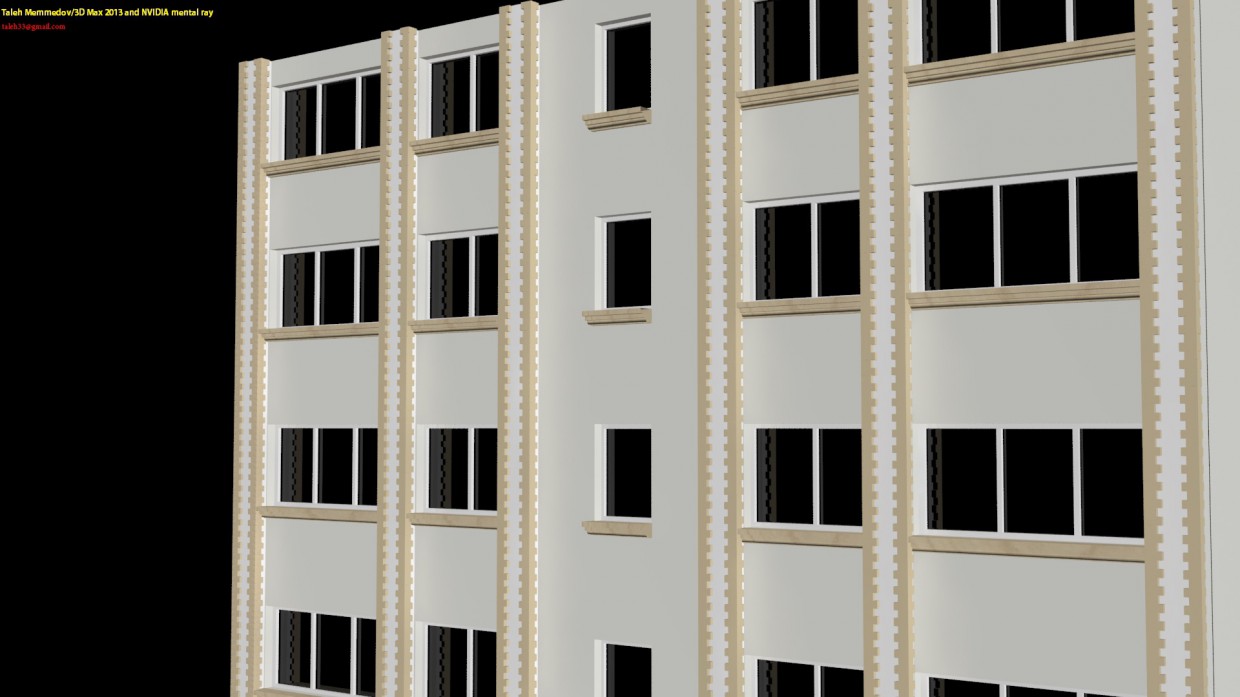 3D diş mekan 3D diş mekan в 3d max mental ray изображение