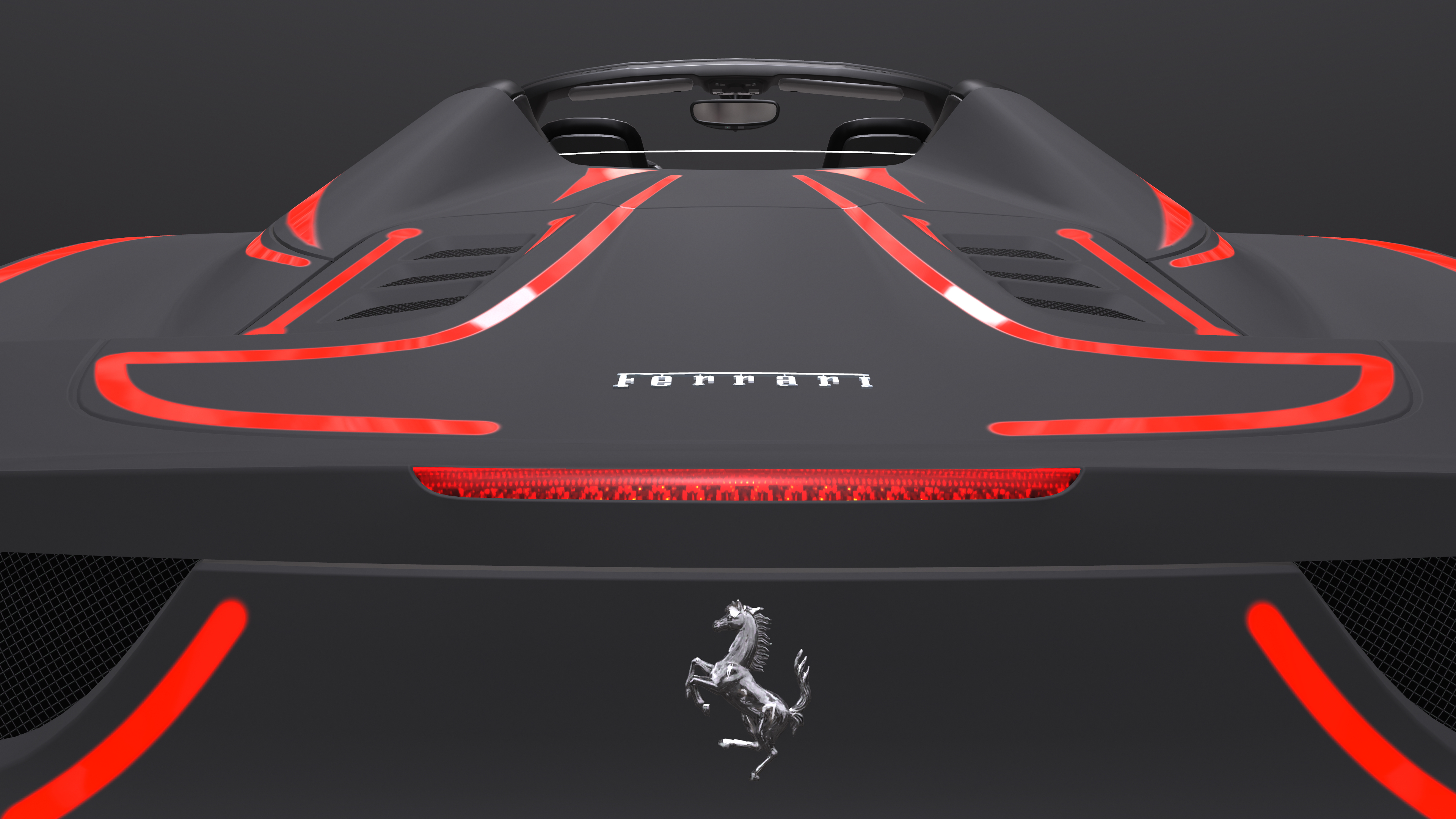 Ferrari Spider в Maya corona render изображение