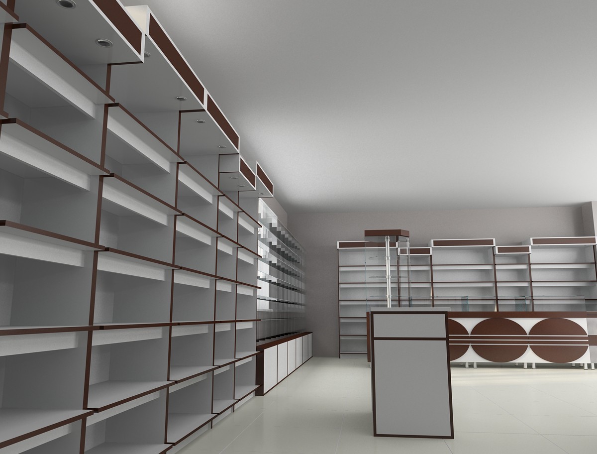 Parfumes store (draft) Parfumes store (draft) in 3d max vray image