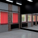 Progetto di design di una sala da ballo in una scuola secondaria nella regione di Mosca in 3d max vray 3.0 immagine