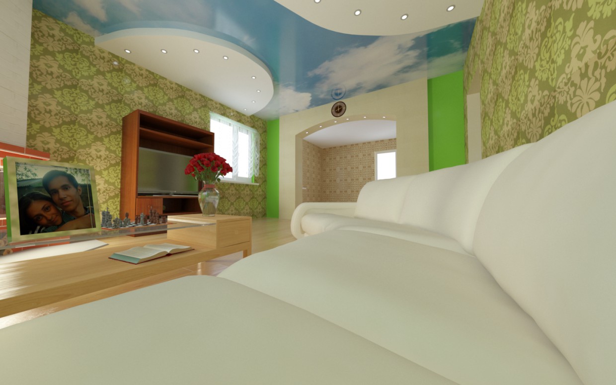 imagen de Sala en 3d max vray 3.0