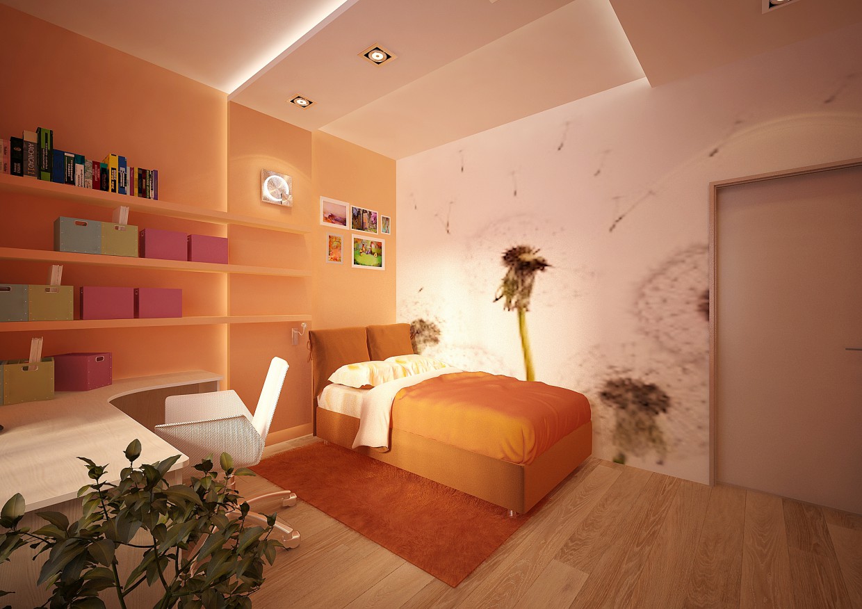 Bedroom for girls Bedroom for girls in 3d max vray image