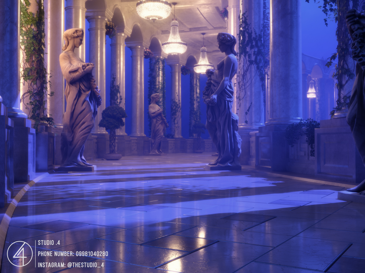 La salle des anges dans 3d max vray 3.0 image