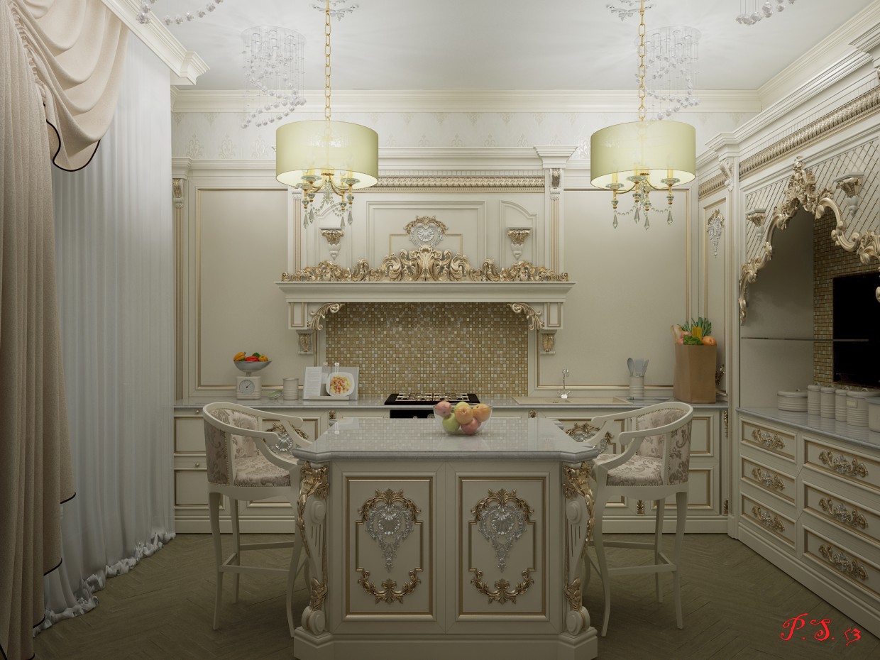 cuisine dans 3d max vray image