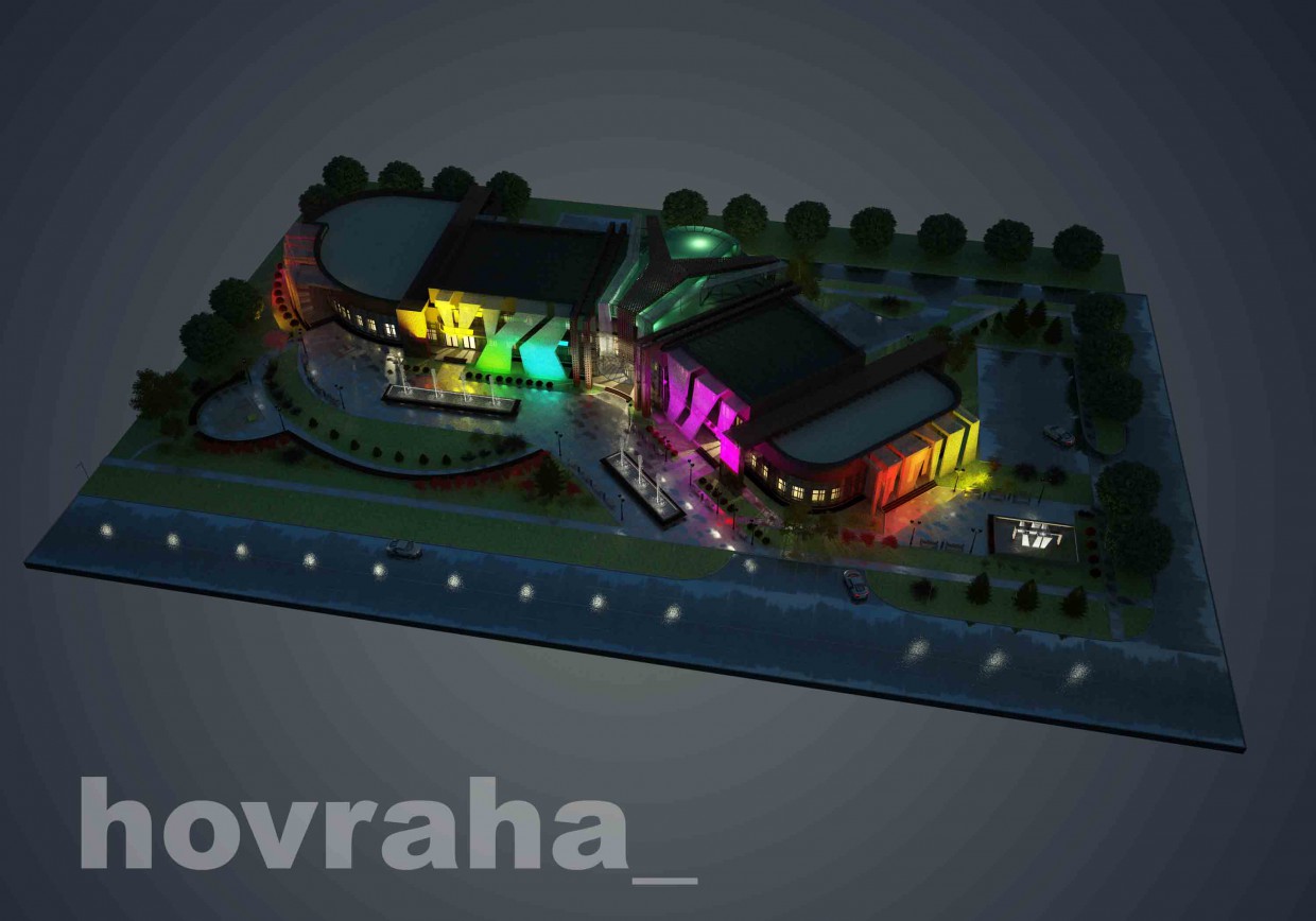 Business Centre Business Centre in 3d max vray image