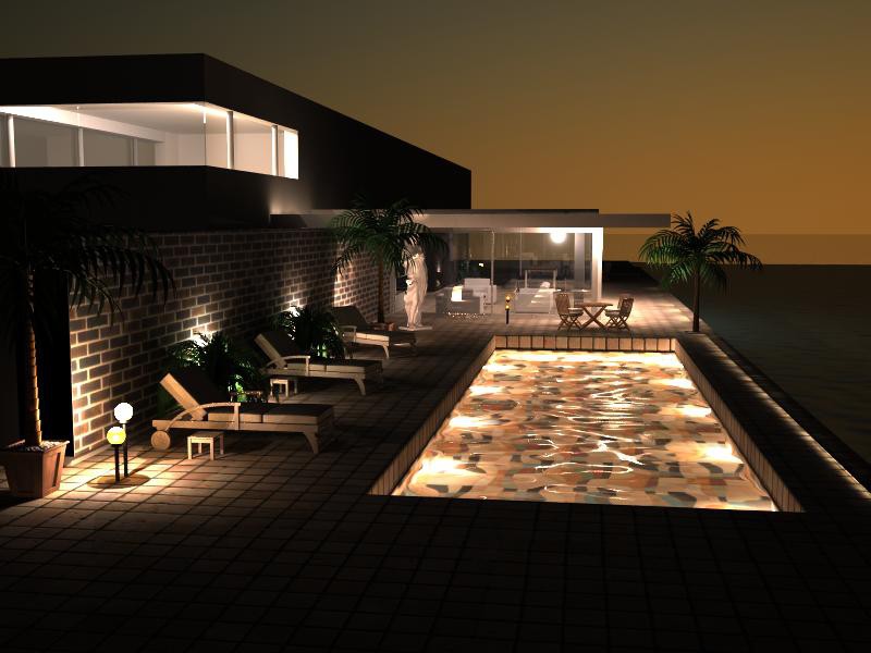 Бассейн Бассейн в 3d max vray изображение