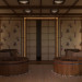 जापानी स्नान 3d max vray में प्रस्तुत छवि