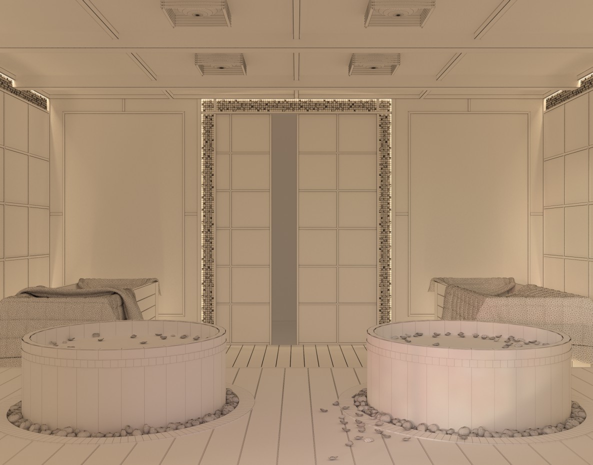 ЯПОНСКАЯ БАНЯ ЯПОНСКАЯ БАНЯ в 3d max vray изображение